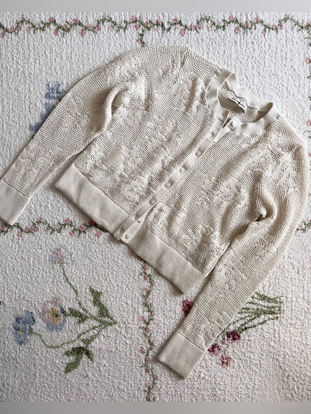 Abercrombie Knit Crochet Cardigan & Shorts Set - Picture 5 of 14